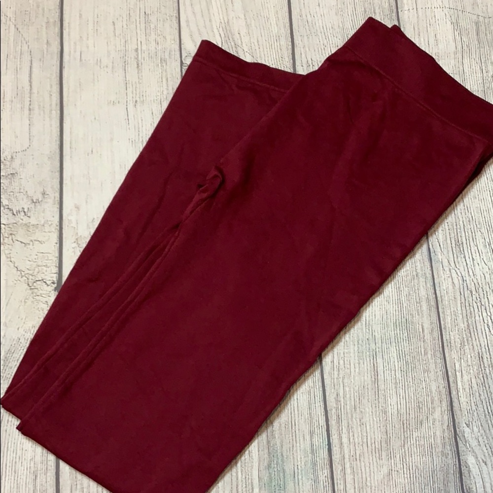 No boundaries  burgundy leggings size large